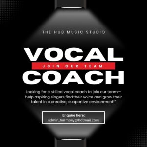 Vocal Coach Sessions available