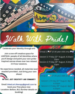 Walk With Pride – Free LGBTQIA+ Shoe Painting Workshop 🏳️‍🌈✨