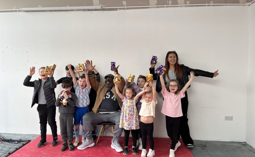 Homeless Aid UK Donates Easter Eggs to the Children of Harmony!