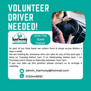 Volunteer Driver Needed