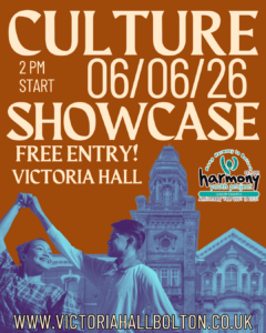 Free Culture Showcase at Victoria Hall Bolton – 6th June 2026